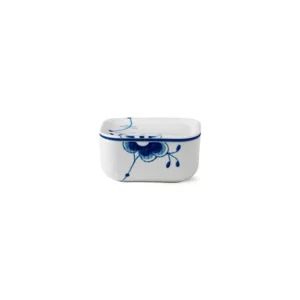 Royal Copenhagen Blau Mega Riflet, Butterschale mit Deckel