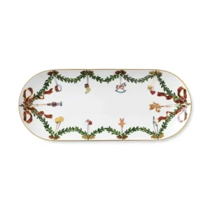 Royal Copenhagen Stjerne Riflet Jul, Fad 39 cm