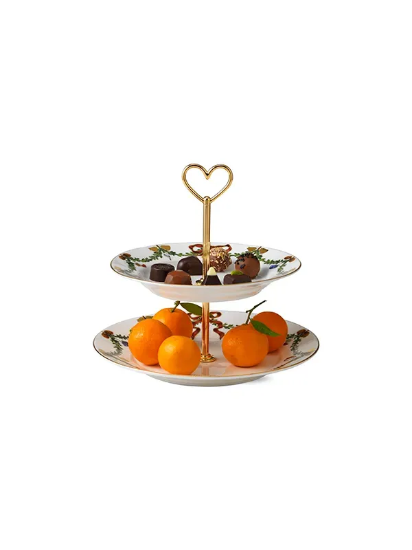 Royal Copenhagen Stjerne Riflet Jul, Etagere 23 cm – Bild 2