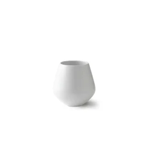 Royal Copenhagen Weiß Riflet, mittel Vase 15 cm