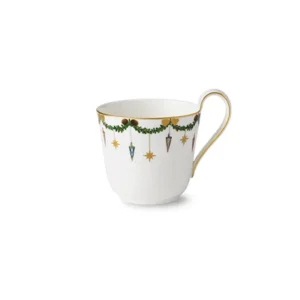 Royal Copenhagen Stjerne Riflet Jul, højhankskop 33 cl