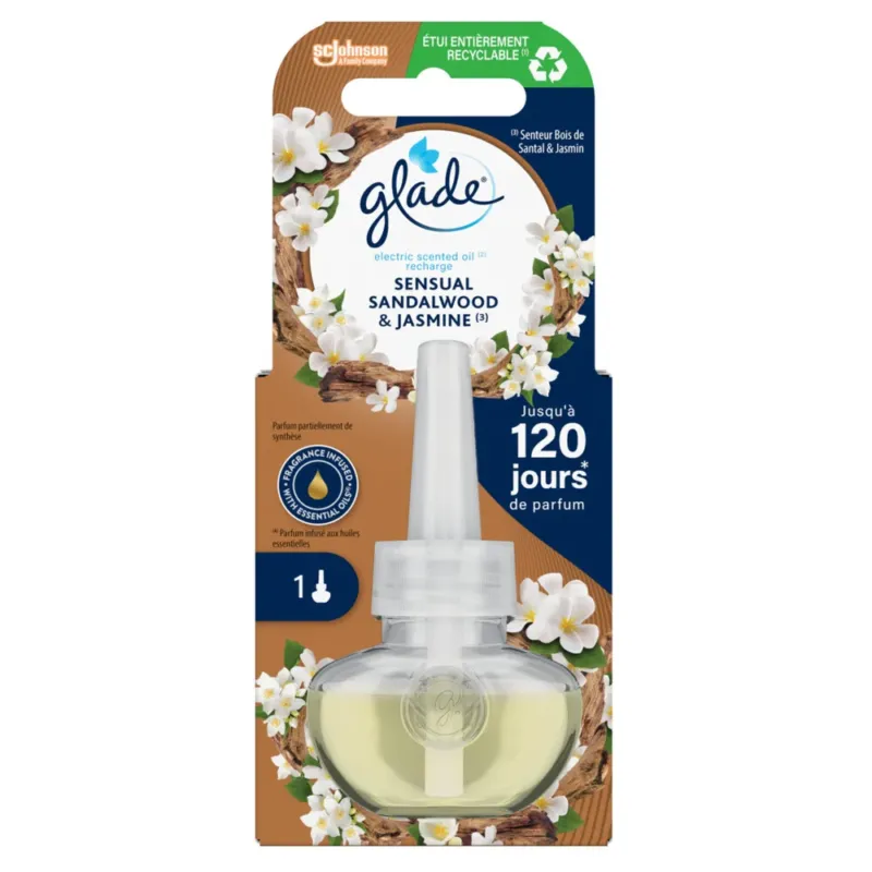 Glade Electric Scented Oil Sensual Sandalwood & Jasmine navulling 20ML