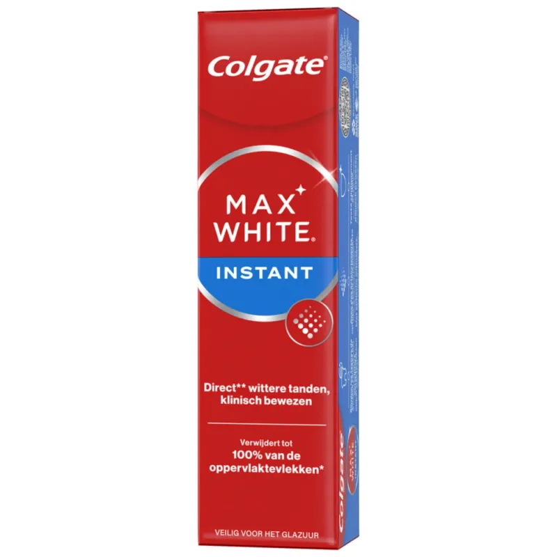 Colgate Tandpasta Max White Instant 75ml - Verpakking beschadigd