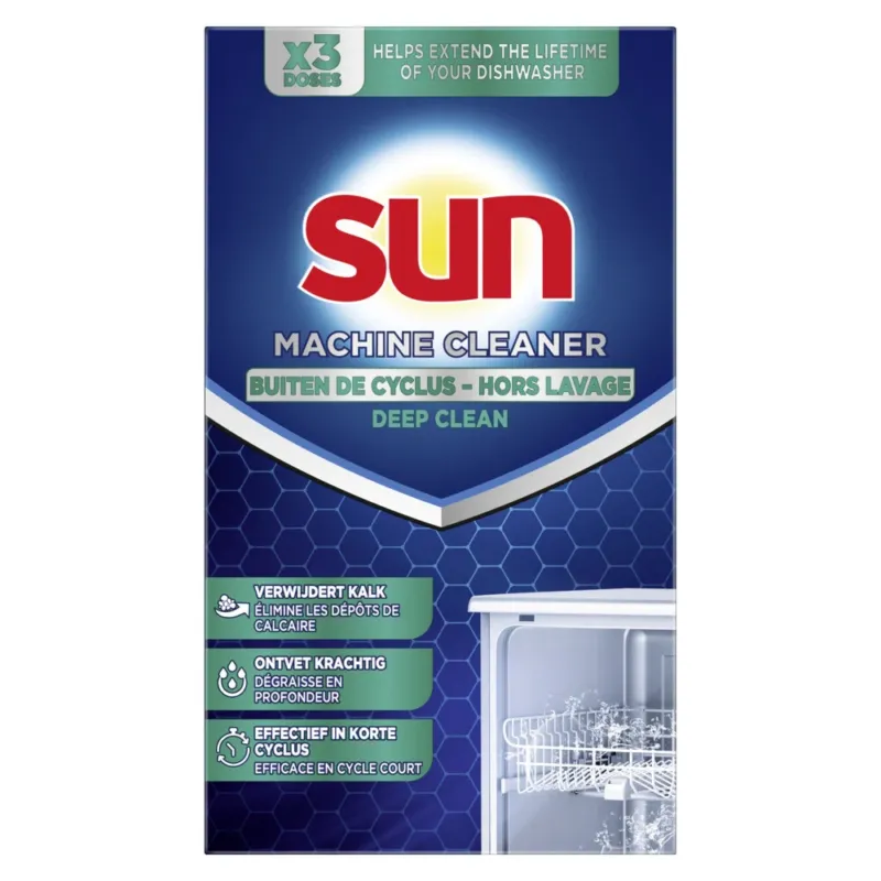 Sun Optimum Machine Reiniger 3 x 40 ML - Verpakking beschadigd