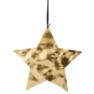 Aqua Weihnachtsanhänger Stern groß gold