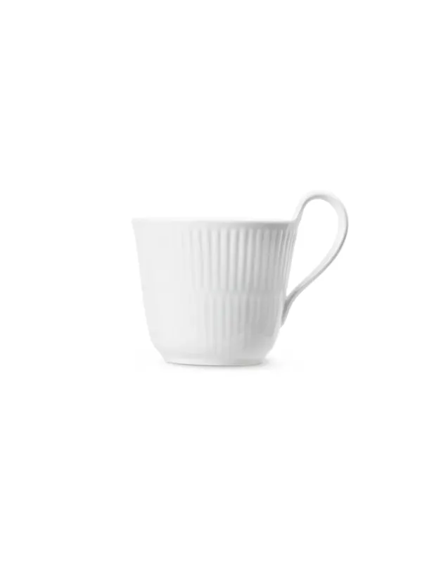Royal Copenhagen Weiß Riflet, Hochhenkelbecher 25 cl – Bild 4