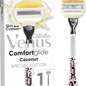 Gillette Venus Comfortglide Coconut - Voor Een Gladde Scheerbeurt - 1 Handvat - 1 Scheermesje - Verpakking beschadigd