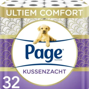 Page toiletpapier - Kussenzacht wc papier - 3-laags - Voordeelverpakking - 32 rollen - Verpakking beschadigd