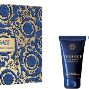 Versace Dylan Blue Giftset - 50 ml eau de toilette spray + 50 ml showergel + 50 ml aftershave balm - cadeauset voor heren
