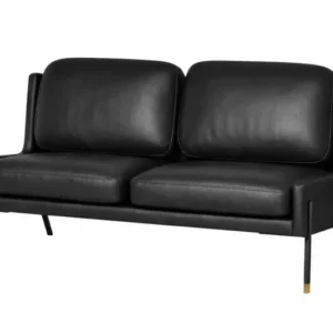 Blink 2-Pers Sofa, Bellagio Black 7925 Black Sand/Gold von Stellar Works