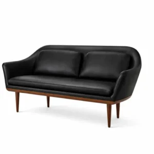 Lunar Sofa, Walnuss, Bellagio Black 7925 HR von Stellar Works
