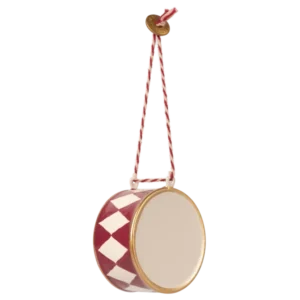 Metall Ornament, große Trommel - Rot von Maileg