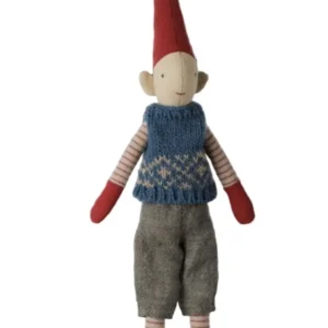 Maileg - Pixy Größe 1, Junge, blau gestrickte Weste