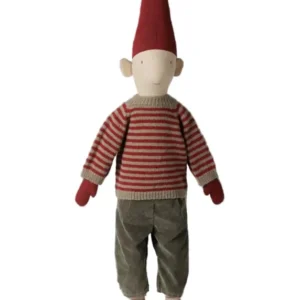 Maileg - Pixy Größe 5, Junge mit gestreiftem Strickpullover