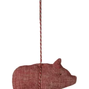 Maileg - Stoffaufhängung Rotes Schwein