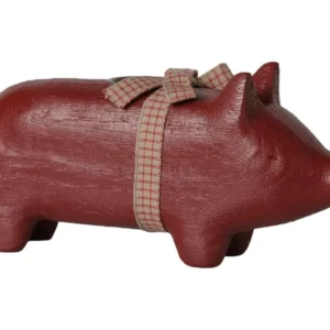 Maileg - Kerzenständer Rot Schwein, Medium
