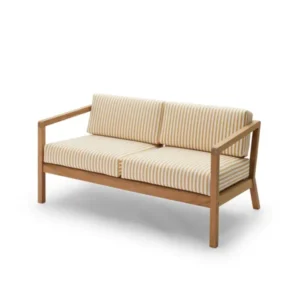 Skagerak Virkelyst 2 pers. Sofa, Golden Yellow Stripe von Fritz Hansen