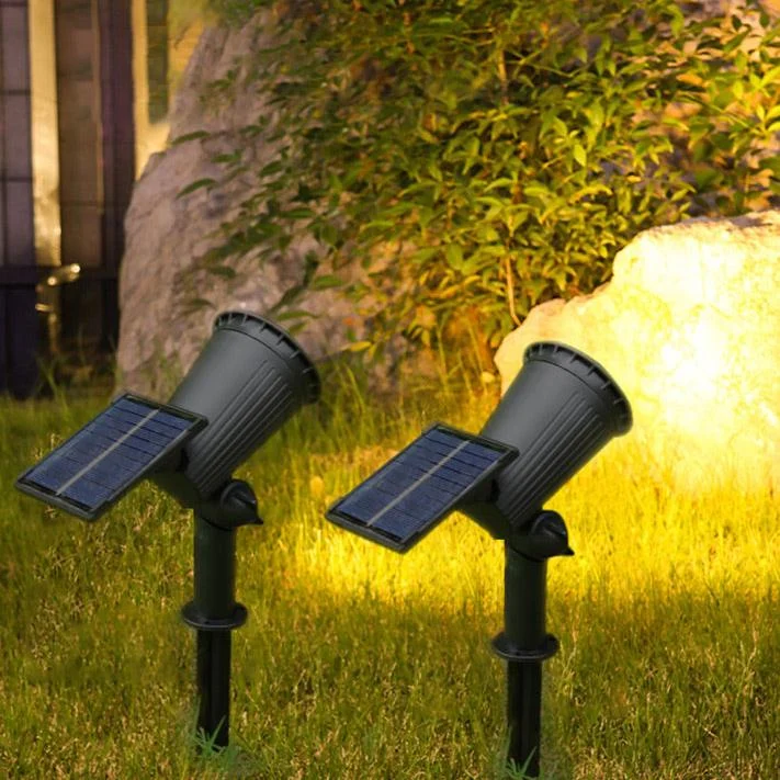 Solar Garden Spotlight 9-Color LED Adjustable Landscape Light - Product showcase
