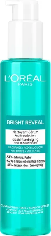 L'Oréal Paris Bright Reveal Schuimende Reinigingscrème met Niacinamide - Gezichtsreiniger tegen pigmentvlekken - 150ml