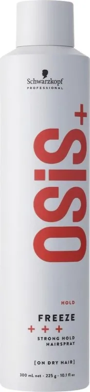 Schwarzkopf OSiS+ Hold Freeze Strong Hold Hairspray 300ml - Beschadigde verpakking / deuk in de fles