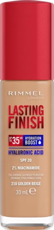 Rimmel Lasting Finish 35HR Liquid Foundation - 210 Golden Beige - 30 ML