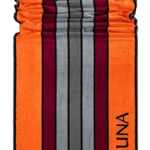 XL Premium Saunahandtuch 80x200 cm, Rot - Orange - Grau