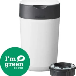 Tommee Tippee Milieuvriendelijke Twist & Click Luieremmer - met 1 Navulcassette - Wit - Verpakking beschadigd