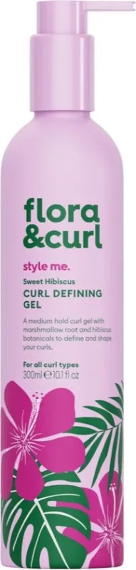 Flora & Curl Sweet Hibiscus Curl Defining Gel - 300 ml - beschadigde verpakking / deuk in de fles