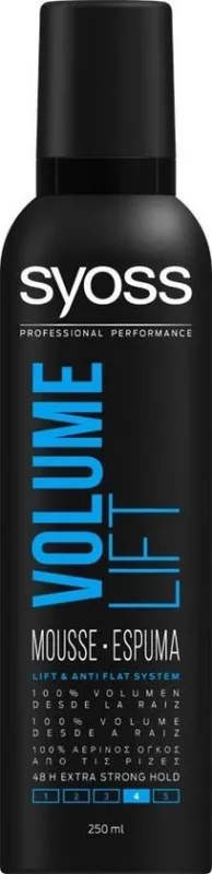 Syoss Volume Lift Mousse Anti-flat System 250 Ml- Dopje ontbreekt