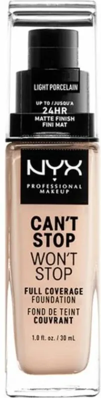 Nyx Professional Makeup Can't Stop Won't Stop Foundation - Light Porcelain - Volledig Dekkende Foundation