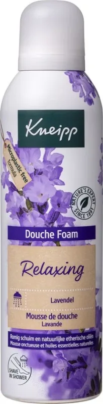 Kneipp Relaxing - Douche schuim - Met lavendelgeur - 200 ml- Beschadigde verpakking / Dopje mist
