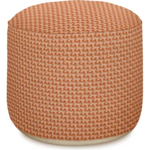 Palais In-& Outdoor Sitzpouf Janis Dunkles Orange