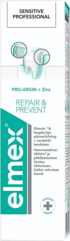 Elmex Sensitive Professional Tandpasta Repair & Prevent - 75 ml - Verpakking beschadigd