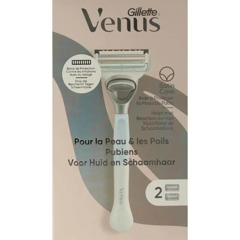 Gillette Venus Scheersysteem - Voor Huid En Schaamhaar Voor Vrouwen - 2 Mesjes -Verpakking beschadigd