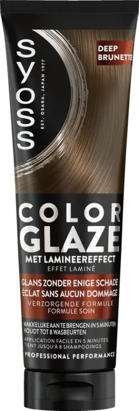 Syoss Color Glaze Deep Brunette - Haargloss Toner - Voor Lichtbruin tot Donkerbruin Haar - 130ml