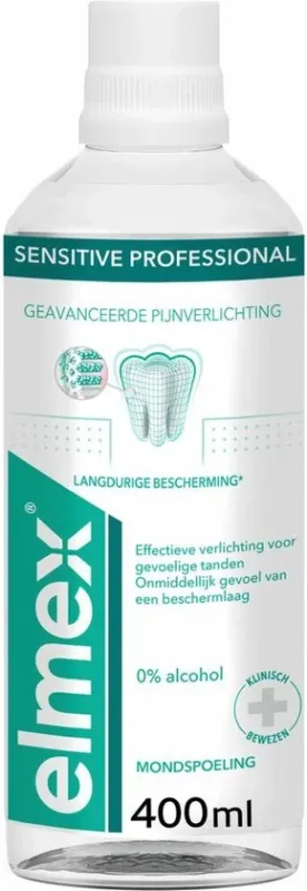 Elmex Sensitive Tandspoeling - 400 ml - Verpakking beschadigd