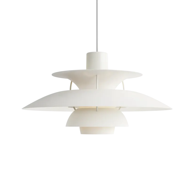 PH 5 Pendelleuchte, Monokrom White von Poul Henningsen