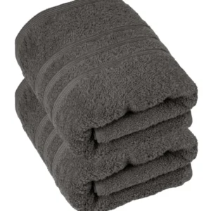 Handtuch 50x100 cm 2er Set Grau - Anthrazit