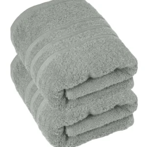 Handtuch 50x100 cm 2er Set Grau - Stein