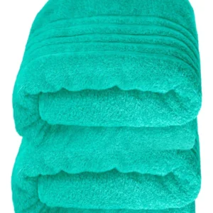 Saunahandtuch groß 80x200 cm 2er Set Türkis - Meer