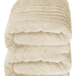 Saunahandtuch groß 80x200 cm 2er Set Natur