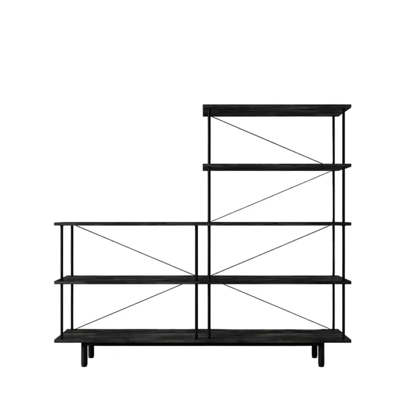Seiton Regal 3-2 R in Schwarzer Eiche von Stellar Works