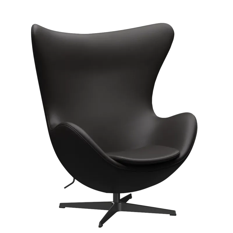 3316 Egg™ Sessel, Gestell in Schwarz von Arne Jacobsen