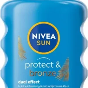 NIVEA SUN Protect & Bronze Zonnebrand Spray - SPF 20 - Zonnespray - Waterproof - Stimuleert een bruine huid - 200 ml - Beschadigde verpakking
