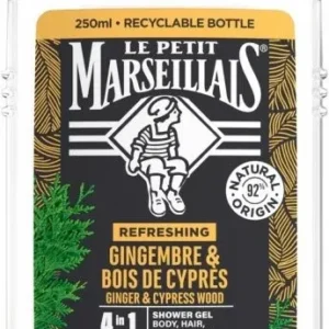 Le Petit Marseillais 4 in 1 Ginger&Cypress Wood - 250ml