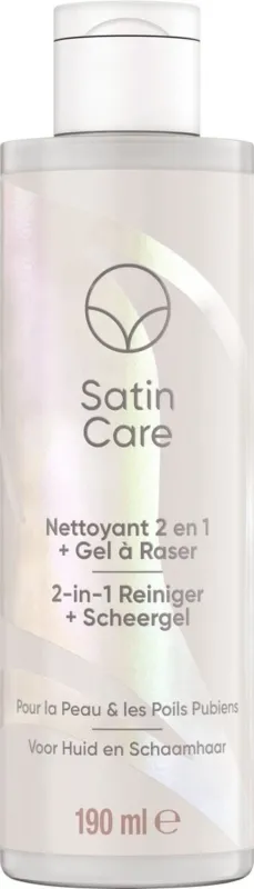 Gillette Venus Satin Care Voor Schaamhaar - 2-In-1 Reiniger + Scheergel - 190 ml