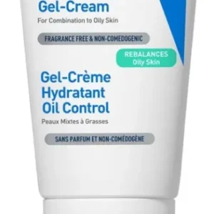 CeraVe Hydraterende Oil Control Gel-Crème - Gemengde tot Vette Huid - Met 3 Essentiële Ceramiden, Niacinamide en Hyaluronzuur - 52ml - Verpakking beschadigd