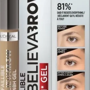 L'Oréal Paris Unbelieva Brow Wenkbrauwgel -7.0 Blond - Waterproof - 3.4 ml