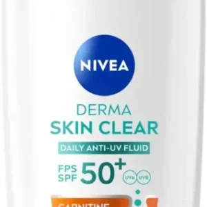 NIVEA Derma Skin Clear Dagelijkse Anti-UV Fluïde SPF50 - Verpakking beschadigd, zonder doosje
