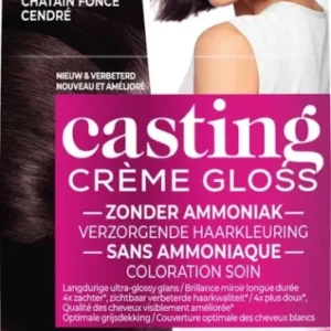 L'Oréal Paris Casting Crème Gloss Donker Parelmoer Asbruin 3102 - Semi-permanente Haarkleuring